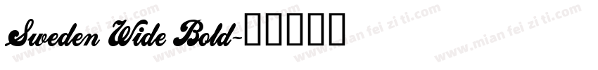 Sweden Wide Bold字体转换